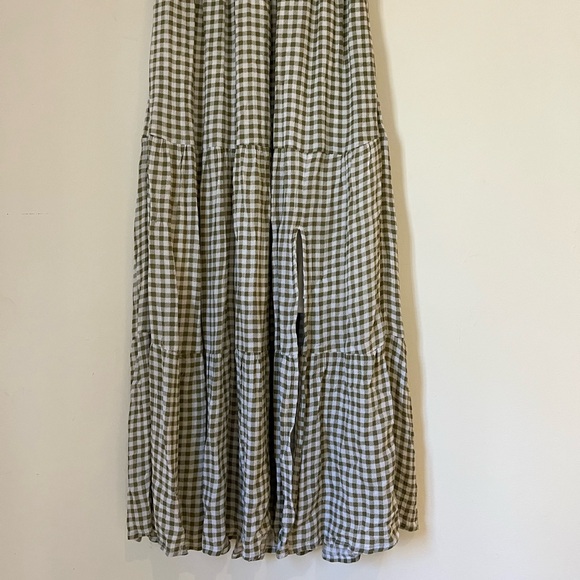 Gingham Puff Sleeve Summer Dress - Picture 5 of 6